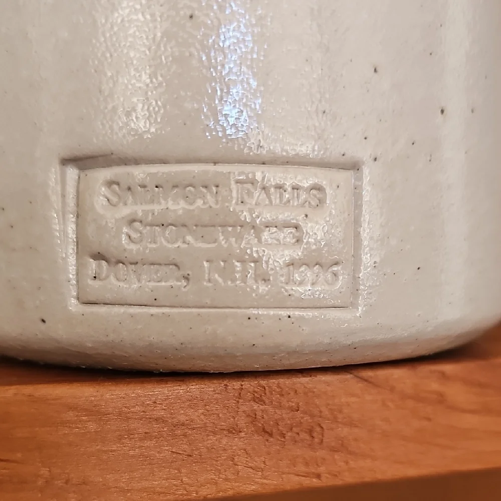 Artisan Blue and White Ceramic Vase - Picture 3 of 3